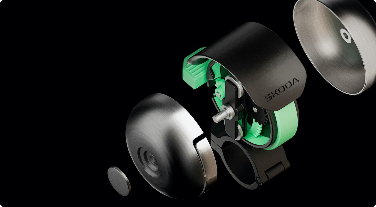 DuoBell 採用精密機械結構設計，透過金屬共振與敲擊模組的細緻調校，產生具變化性的聲音輸出，避免被主動降噪系統判定為規律聲波而加以抑制，確保在多元環境中維持警示效果。